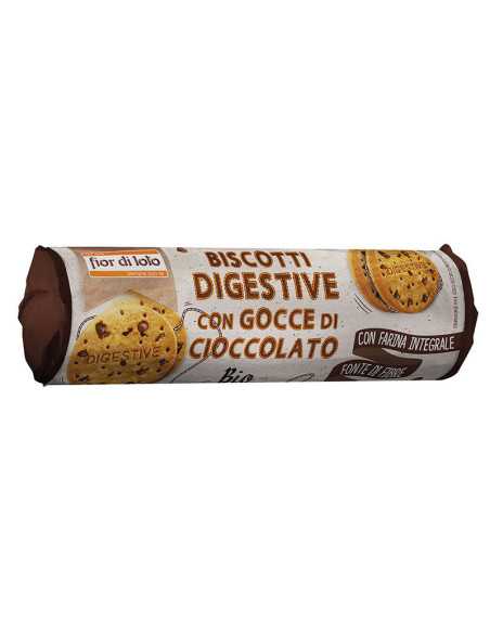 Galletas digestive integrales chips chocolate Bio 250g Fior di Loto Galletas digestive integrales chips chocolate Bio 250g Fior di Loto